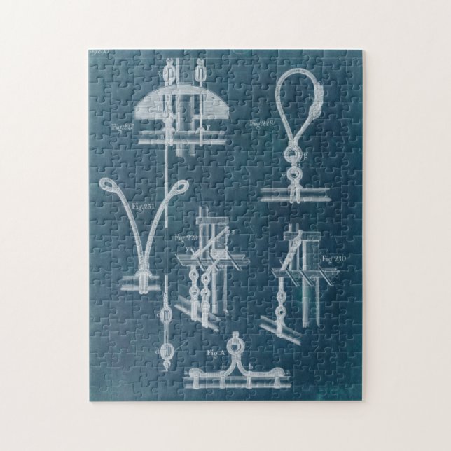 Nautical Detail Blueprint IV Jigsaw Puzzle (Vertical)