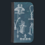 Nautical Detail Blueprint IV Samsung S4 Wallet Case<br><div class="desc">Maps & Blueprints</div>