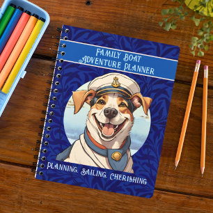 Nautical Dog Gifts for Boat Owners Sailors Boater Notebook