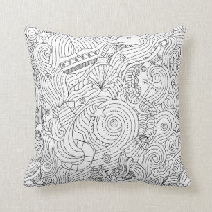 Nautical Doodle Cushion