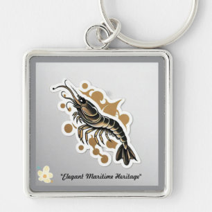 "Nautical Elegance Found" Key Ring