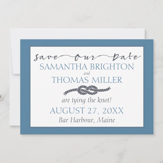 Nautical Eternity Knot | Save Our Date Save The Date (Front)