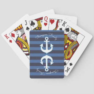 nautical family playing cards