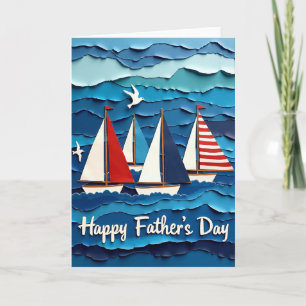 Nautical Fathers Day Scene Card