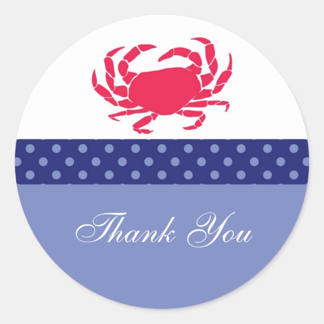 Nautical Favour Sticker (Front)