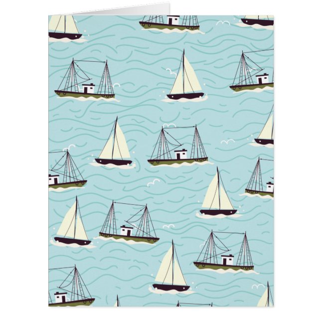 Nautical fishing pattern (Front)