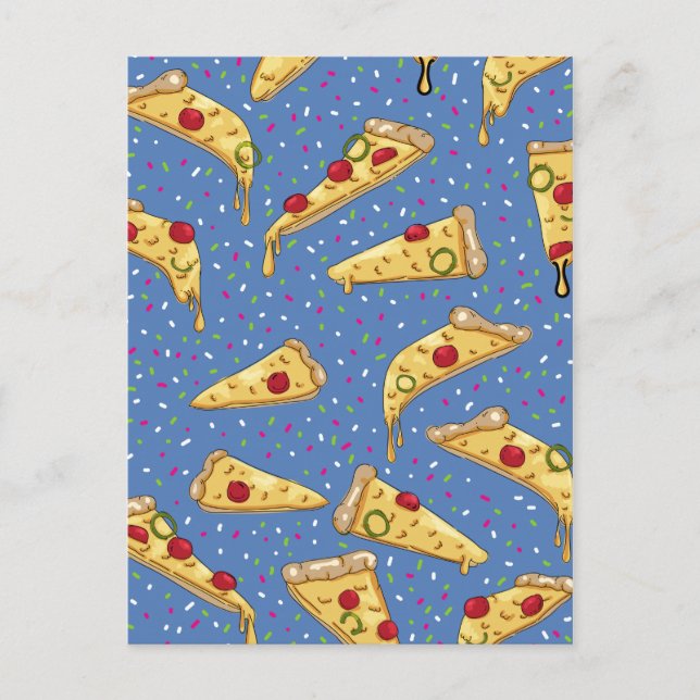 Nautical fishing pattern postcard (Front)