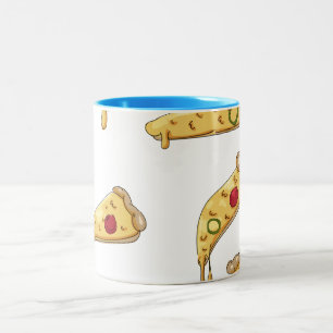 Nautical fishing pattern Two-Tone coffee mug