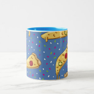 Nautical fishing pattern Two-Tone coffee mug