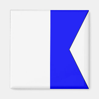Nautical Flag "A" Alpha Magnet