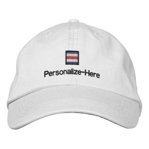 Nautical Flag "C" Personalised Boater's Hat