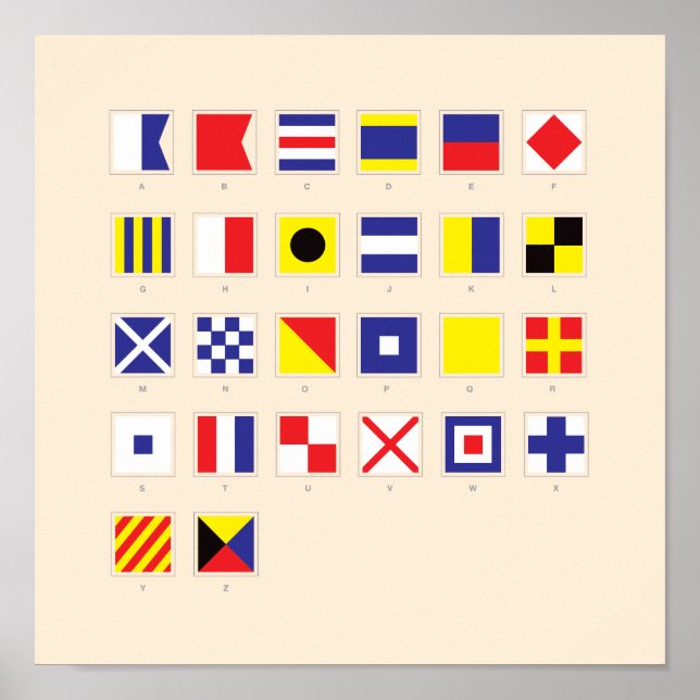 Nautical Flag Chart (Front)