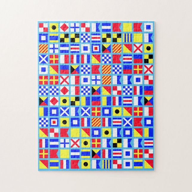 Nautical Flag Double Puzzle (Vertical)
