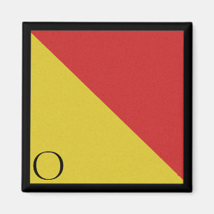 Nautical Flag Magnet Alphabet Letter O