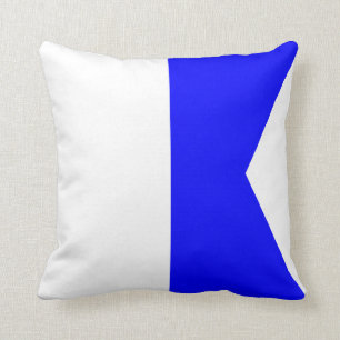 Nautical Flag Signal Letter A Cushion