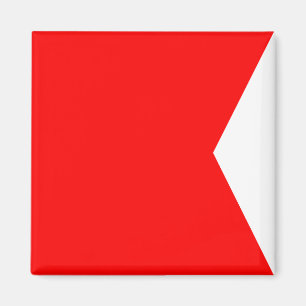 Nautical Flag Signal Letter B (Bravo) Magnet