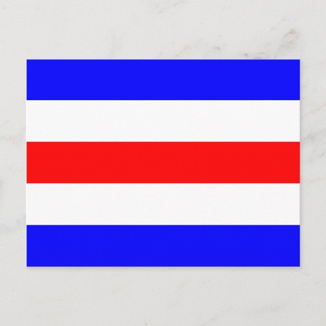 Nautical Flag Signal Letter C (Charlie) Postcard (Front)