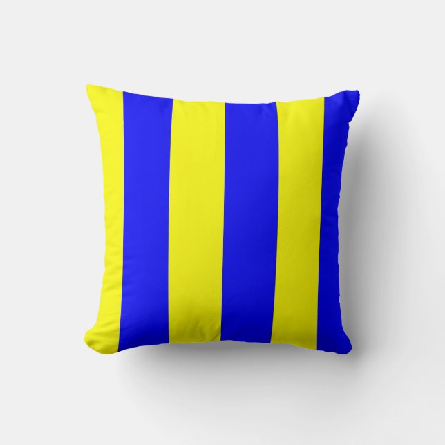 Nautical Flag Signal Letter G (Golf) Cushion (Front)