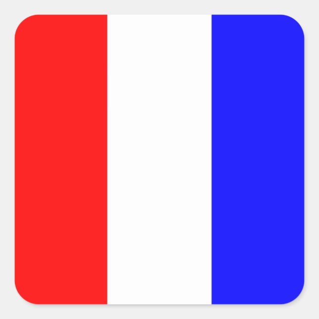 Nautical Flag Signal Letter T (Tango) Square Sticker (Front)