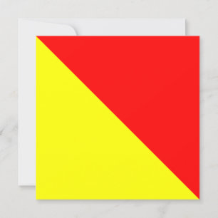 Nautical Flag Signal Oscar Letter O