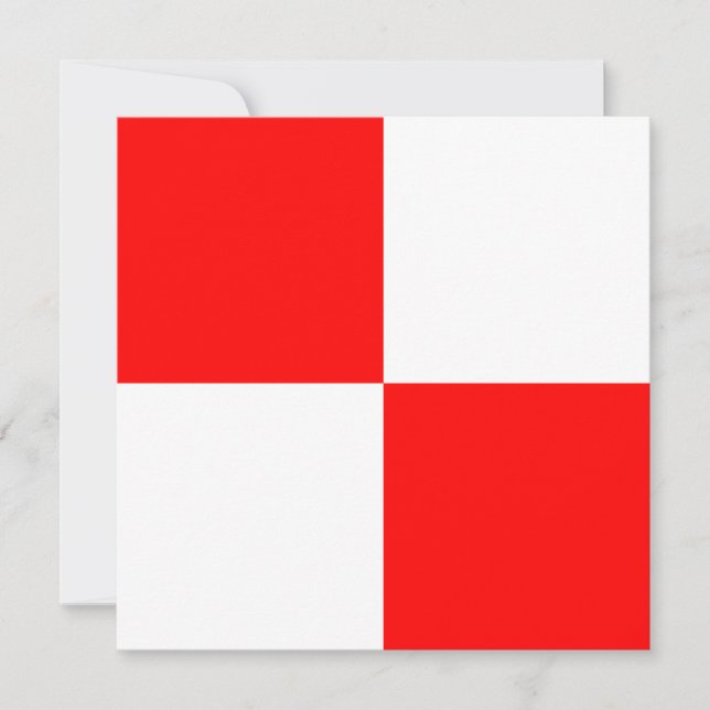 Nautical Flag Signal Uniform Letter U (Front)