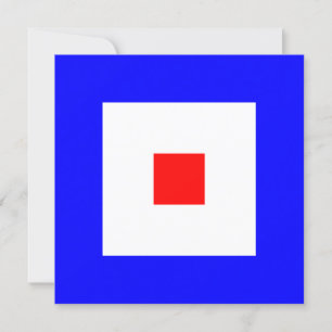 Nautical Flag Signal Whiskey Letter W