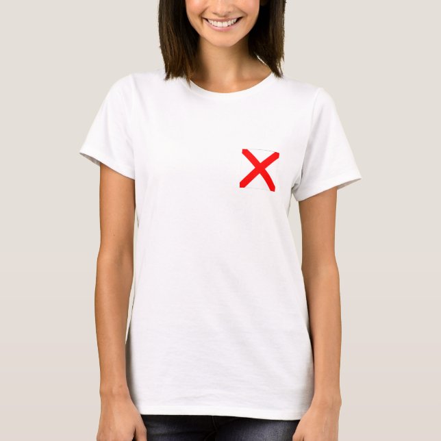 Nautical Flag V T-Shirt (Front)