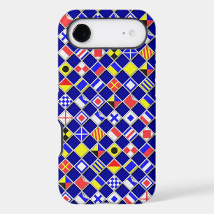 Nautical Flags Checkered Pattern