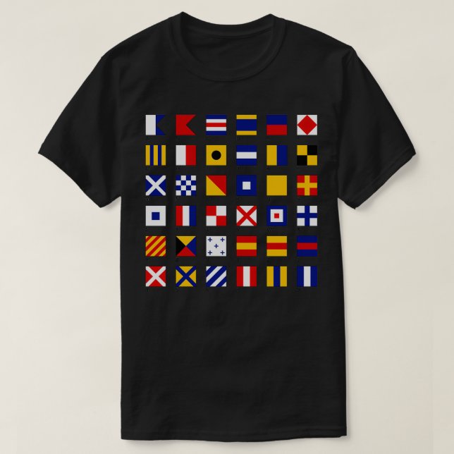 Nautical Flags Classic TShirt (Design Front)