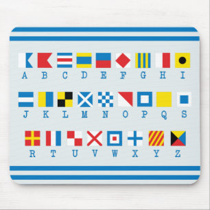 Nautical Flags Maritime Signals Mousepad
