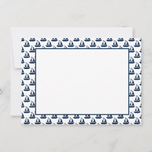 Nautical Flat Note Card 