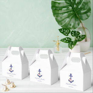 Nautical Floral Summer Wedding Favour Box