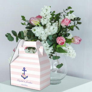 Nautical Floral Summer Wedding Favour Box