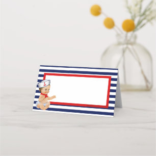 Nautical Folding Table Card