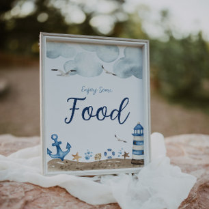 Nautical Food Baby Shower Sign