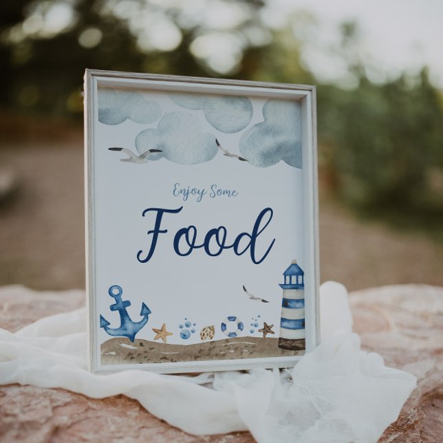 Nautical Food Baby Shower Sign (Creator Uploaded)
