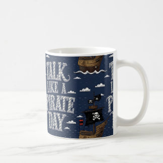 Nautical Fun: Talk Like a Pirate Day Patterns Coffee Mug