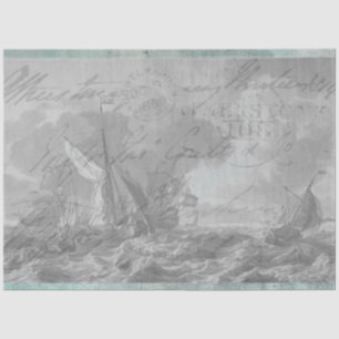 Nautical Furniture Decoupage Tissue Paper