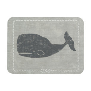 Nautical Grey Whale Magnet