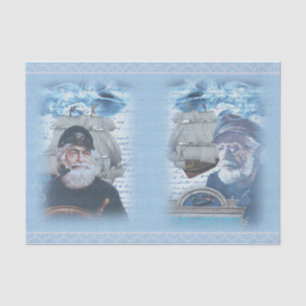 Nautical Harbour Design Series 8 Tissue Paper