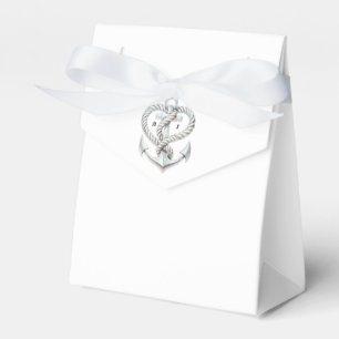 Nautical Heart Rope Anchor Coastal Wedding Favour Box