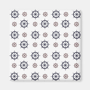 Nautical Helms Ocean Sailing Beach Magnet