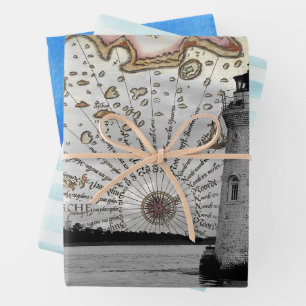 Nautical junk journal craft paper