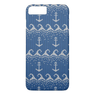 Nautical Knit Pattern iPhone 8 Plus/7 Plus Case
