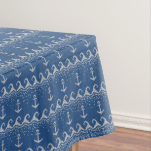Nautical Knit Pattern Tablecloth