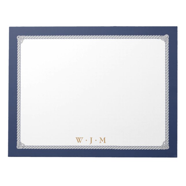 Nautical Knot elegant notepad (Front)