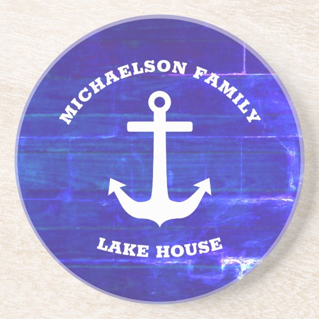 Nautical Lake House Coaster (Front)