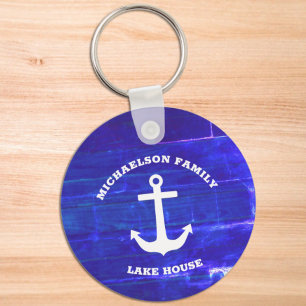 Nautical Lake House Key Ring