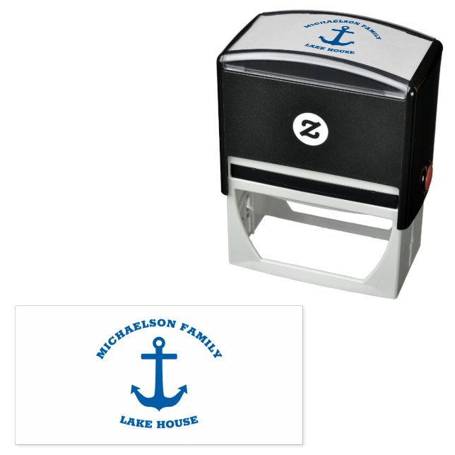 Nautical Lake House Self-inking Stamp (In Situ)