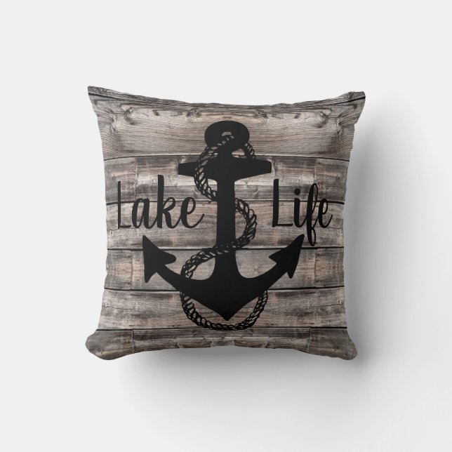 nautical LAKE LIFE + ANCHOR | Cushion (Front)